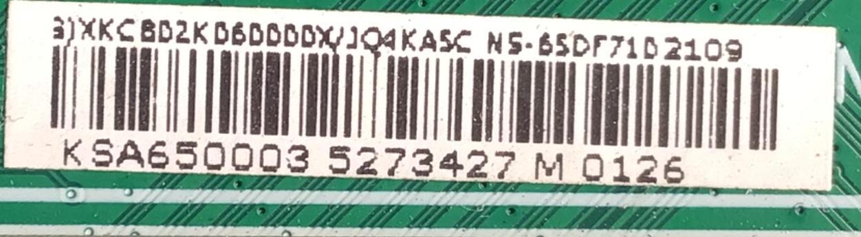 KIT DE TARJETAS PARA TV INSIGNIA / MAIN (G)XKCB02K060000X / 715GA715-M01-B00-005K / FUENTE (X)PLTVJI351XXB3 / 715G9187-P01-009-003S / T-CON 5565T55C19 / 65T55 C0G CTRL / PANEL TPT650UA-QVN07.U REV:S500W / DISPLAY T650QVN07.5 / MODELO NS-65DF710NA21 - Imagen 4